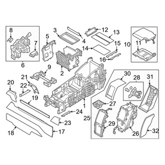 Land Rover OE - Rear Console
