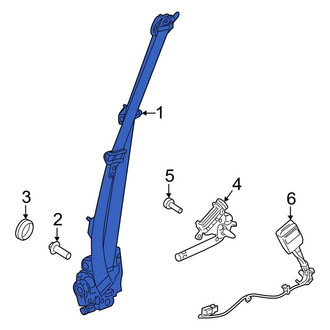 Land Rover OE - Center Outer Seat Belt Lap and Shoulder Belt