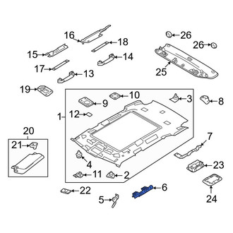 Land Rover OE - Front Left Outer Headliner Bracket
