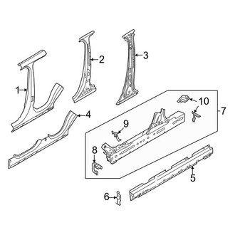 Land Rover OE - Pillars, Rocker & Floor - Center Pillar & Rocker