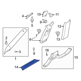 Land Rover OE - Left Kick Panel Trim
