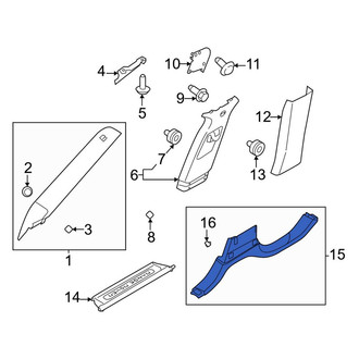 Land Rover OE - Left Kick Panel Trim
