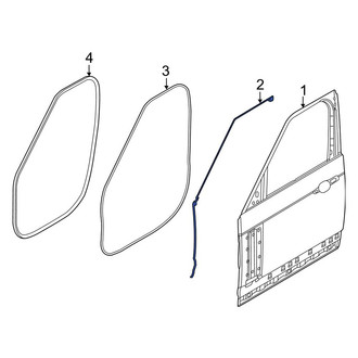 Land Rover OE - Front Right Door Shell Seal