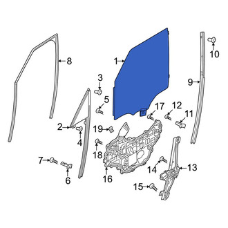 Land Rover OE - Rear Left Door Glass