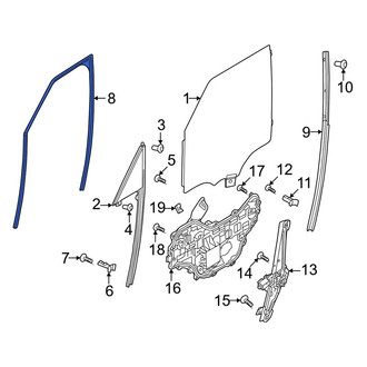 Land Rover OE - Front Left Window Channel