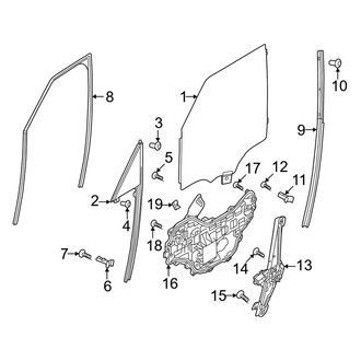 Land Rover OE - Front Door - Glass & Hardware