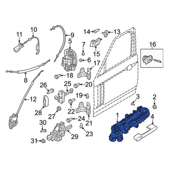 Land Rover OE - Front Left Outer Exterior Door Handle