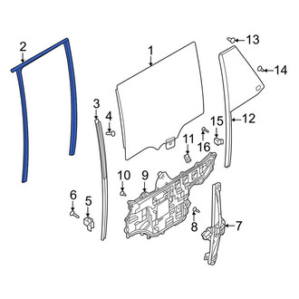 Land Rover OE - Rear Left Window Channel