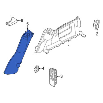 Land Rover OE - Left Lower Body C-Pillar Trim Panel