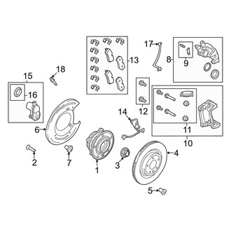 Land Rover OE - Rear Suspension - Brake Components (19" Brakes)