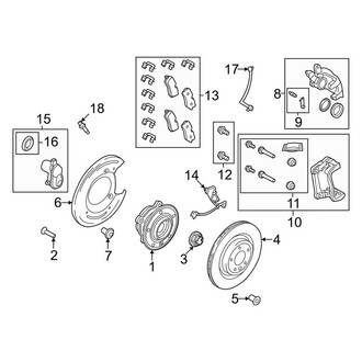 Land Rover OE - Rear Suspension - Brake Components (20" Brakes)
