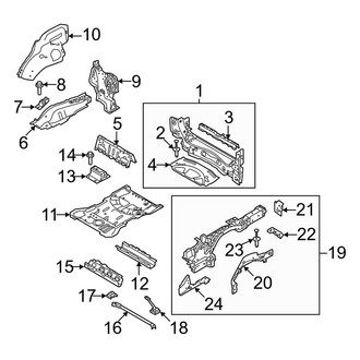 Land Rover OE - Rear Body & Floor - Floor & Rails