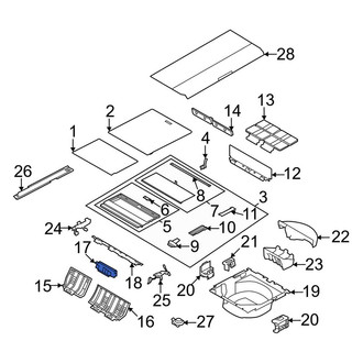 Land Rover OE - Lower Inner Spare Tire Compartment Bracket