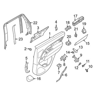 Land Rover OE - Rear Door - Interior Trim (Trim Panel & Moldings)