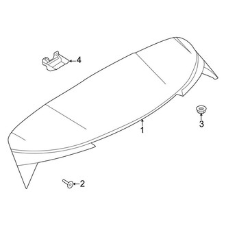 Land Rover OE - Lift Gate - Spoiler (4.4L)