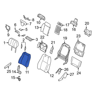 Land Rover OE - Front Left Seat Back Cushion Cover
