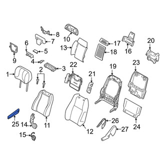 Land Rover OE - Front Left Seat Armrest