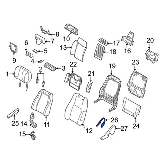 Land Rover OE - Center Right Seat Hinge Cover