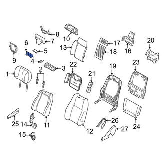 Land Rover OE - Front Right Lower Seat Back Panel Cap