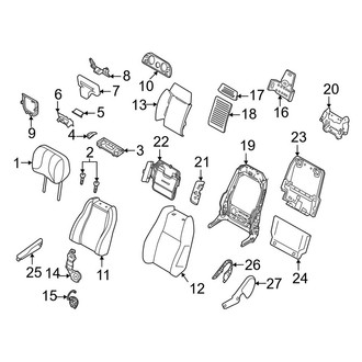 Land Rover OE - Seats & Tracks - Passenger Seat Components (Seat Back)