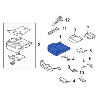 Land Rover OE - Front Left Seat Cover