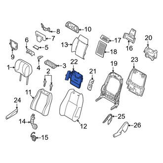 Land Rover OE - Front Left Seat Lumbar Support Cushion