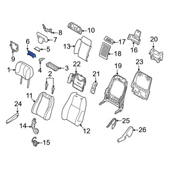 Land Rover OE - Front Right Lower Seat Back Panel Cap