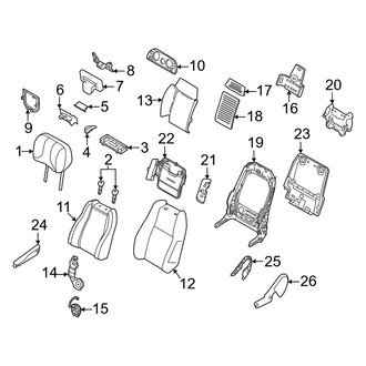 Land Rover OE - Seats & Tracks - Driver Seat Components (Seat Back Components)