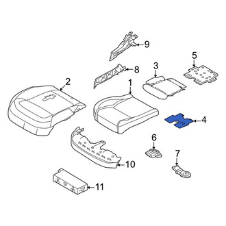 Land Rover OE - Front Left Seat Cushion Pad