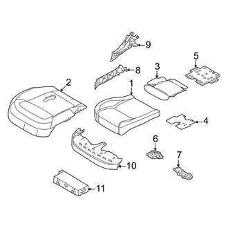 Land Rover OE - Seats & Tracks - Driver Seat Components (Seat Cushion Components)