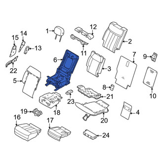 Land Rover OE - Center Left Seat Back Frame