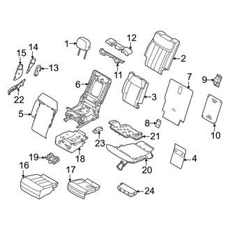 Land Rover OE - Seats & Tracks - Second Row Seats (40% Side, 60/40), (4.4L)