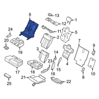 Land Rover OE - Center Left Seat Back Frame