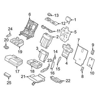 Land Rover OE - Seats & Tracks - Second Row Seats (60% Side, 60/40), (4.4L)