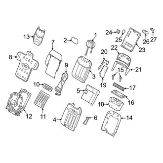 Land Rover OE - Seats & Tracks - Second Row Seats (40/20/40 Outer Seats, Seat Back)