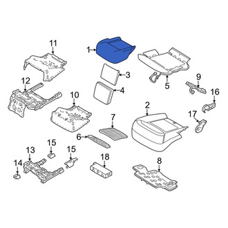 Land Rover OE - Center Right Seat Cover
