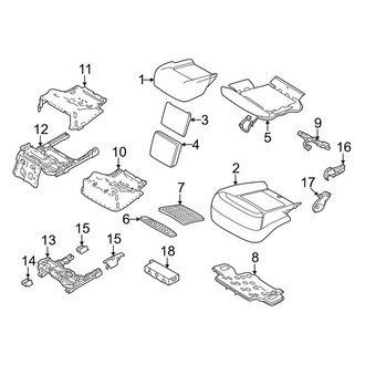 Land Rover OE - Seats & Tracks - Second Row Seats (40/20/40 Outer Seats, Seat Cushion), (4.4L)