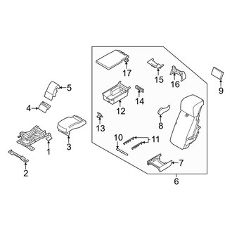 Land Rover OE - Seats & Tracks - Second Row Seats (40/20/40 Seats, Center Seat)