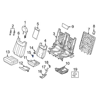 Land Rover OE - Center Left Seat Hinge Cover