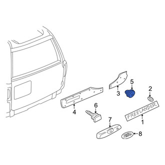 Land Rover OE - Rear Door Molding Clip