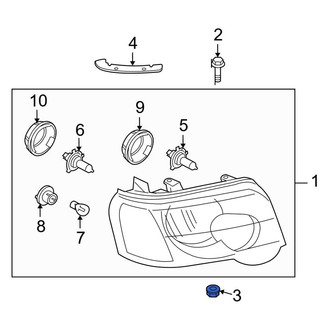Land Rover OE - Headlight Mounting Nut