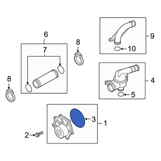 Land Rover OE - Engine Water Pump Backing Plate Gasket
