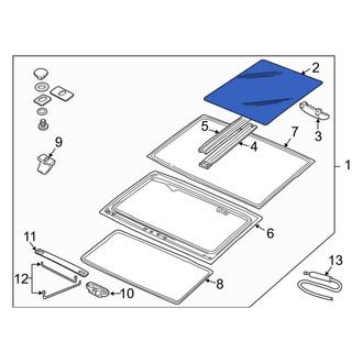Land Rover OE - Right Sunroof Glass