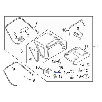Land Rover OE - Body C-Pillar Trim Panel Bracket