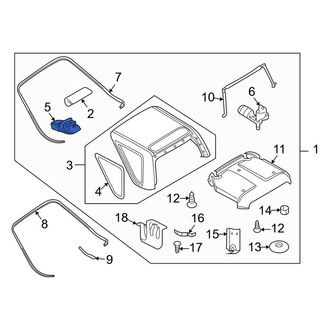 Land Rover OE - Front Right Convertible Top Latch