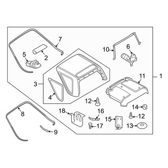 Land Rover OE - Removable Top - Top & Components (2 Doors)
