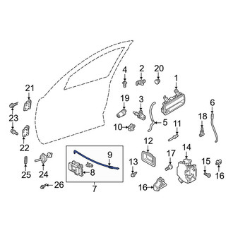 Land Rover OE - Front Door Latch Cable