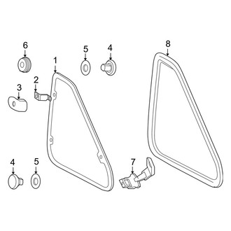 Land Rover OE - Quarter Panel - Glass (2 Doors)