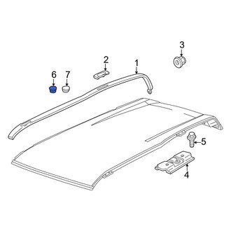 Land Rover OE - Front Roof Molding Cap