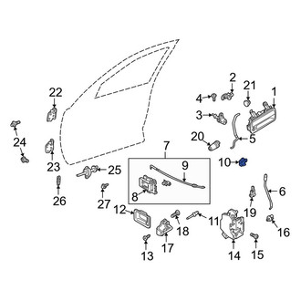 Land Rover OE - Front Door Latch Cable Clip